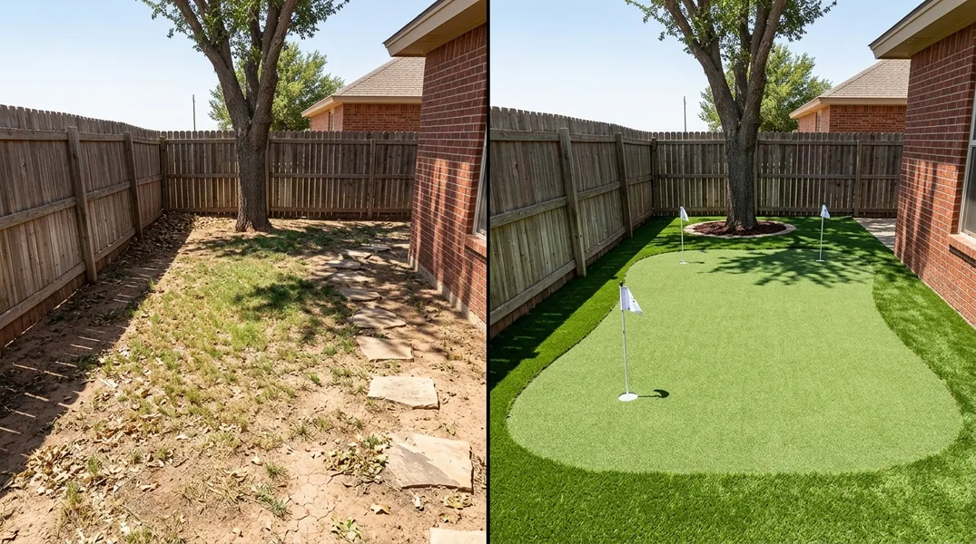Result artificial grass installation in Amarillo - Amarillo Artificial Grass Installation